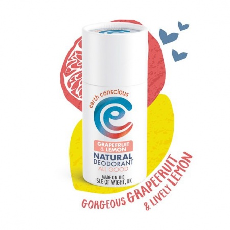 Earth Conscious Natural Organic Deodorant Stick - Grapefruit & Lemon